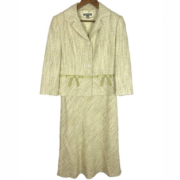 Ann Taylor Dresses & Skirts - Ann Taylor Boucle Tweed Blazer Dress 2-Piece Suit